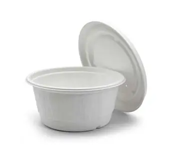 1000ml tigela redonda biodegradável