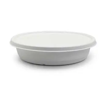 Congelador de 2000 ml seguro no atacado para tirar cana-de-açúcar biodegradável Eco Friendly lavatório redondo de cozinha com tampa