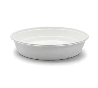 2500 ml resistente à prova d' água sustentável biodegradável de fibra de bagaço grande rodada bacia de sopa com tampa