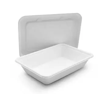 500 ml levar embora à prova d'água resistente ao calor biodegradável fibra de polpa atacado retângulo caixa de fast food