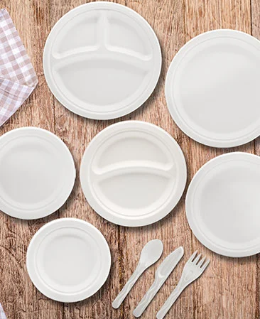 Utensílios de mesa de papel