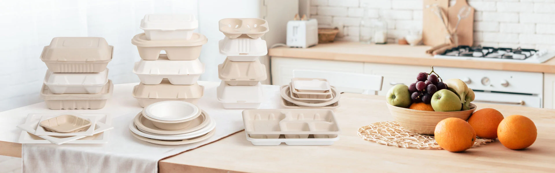 Embalagens de alimentos compostáveis